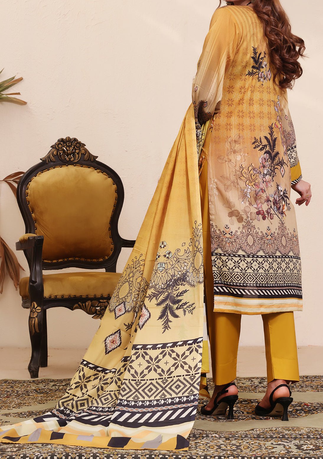 Bin Hameed Naira Ready Made Embroidered Lawn Dress - db25368