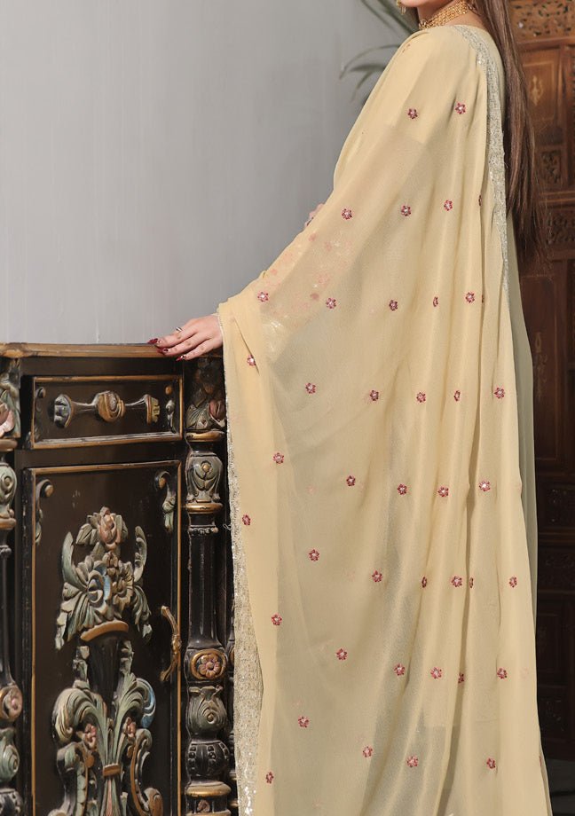 Bin Hameed Ranika Heavy Embroidered Chiffon Dress - db25050