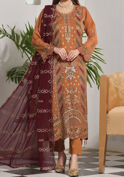 Bin Hameed Ranika Heavy Embroidered Chiffon Dress - db25049