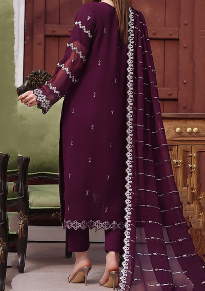 Bin Hameed Ranika Heavy Embroidered Chiffon Dress - db25046