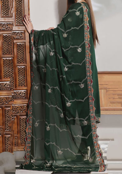 Bin Hameed Ranika Heavy Embroidered Chiffon Dress - db25051