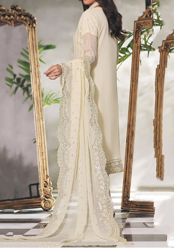Bin Hameed Ambar Heavy Embroidered Chiffon Dress - db24770