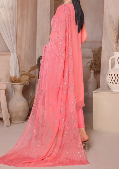 Bin Hameed Tahreem Heavy Embroidered Chiffon Dress - db25571
