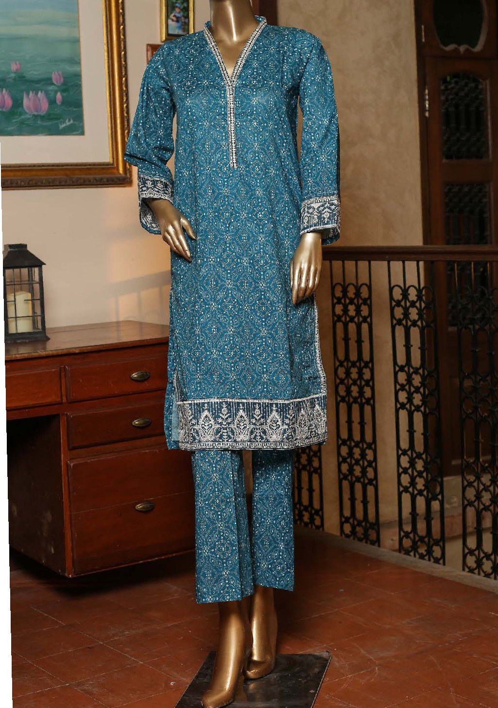 Bin Saeed Co ords Embroidered Ready Made Lawn Dress - db22046