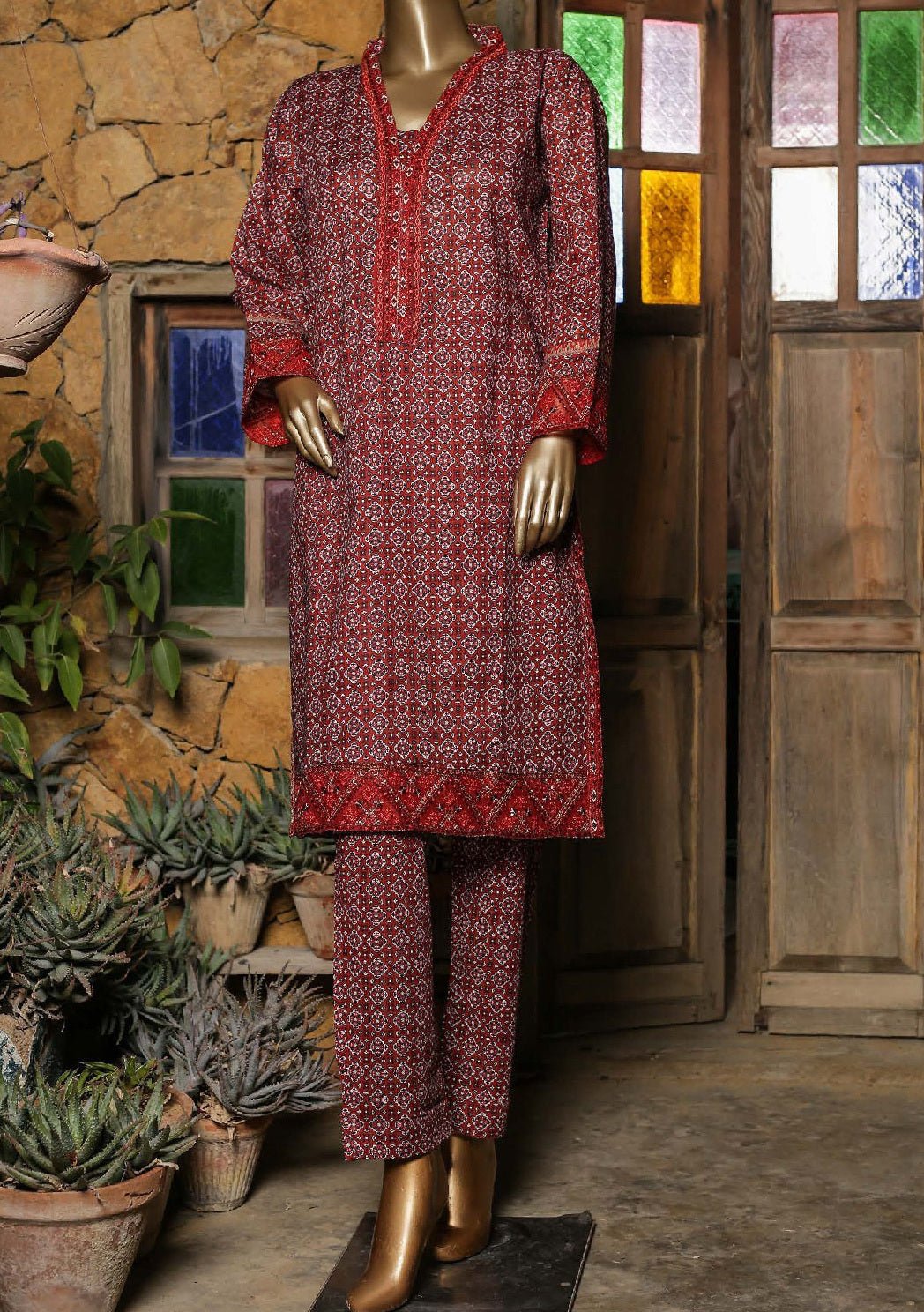 Bin Saeed Co ords Embroidered Ready Made Lawn Dress - db22049