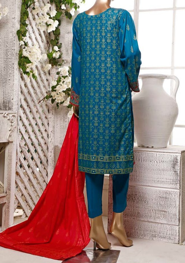 Bin Saeed Embroidered 3 Pieces Ready Made Lawn Dress - db19122