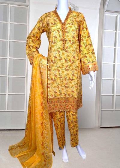 Bin Saeed Embroidered Ready Made Lawn Dress - db21977