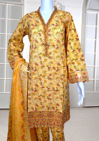 Bin Saeed Embroidered Ready Made Lawn Dress - db21977