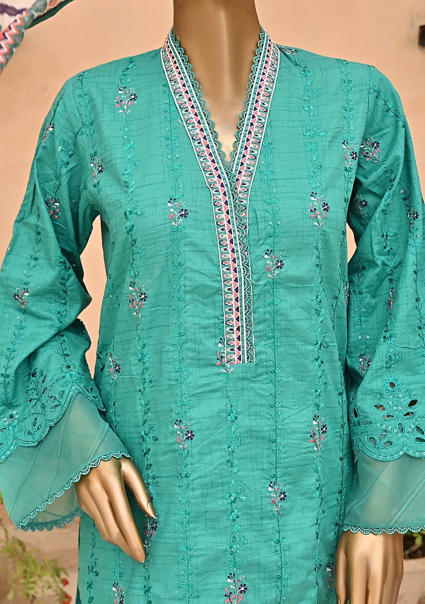 Bin Saeed Embroidered Ready Made Lawn Dress - db23464