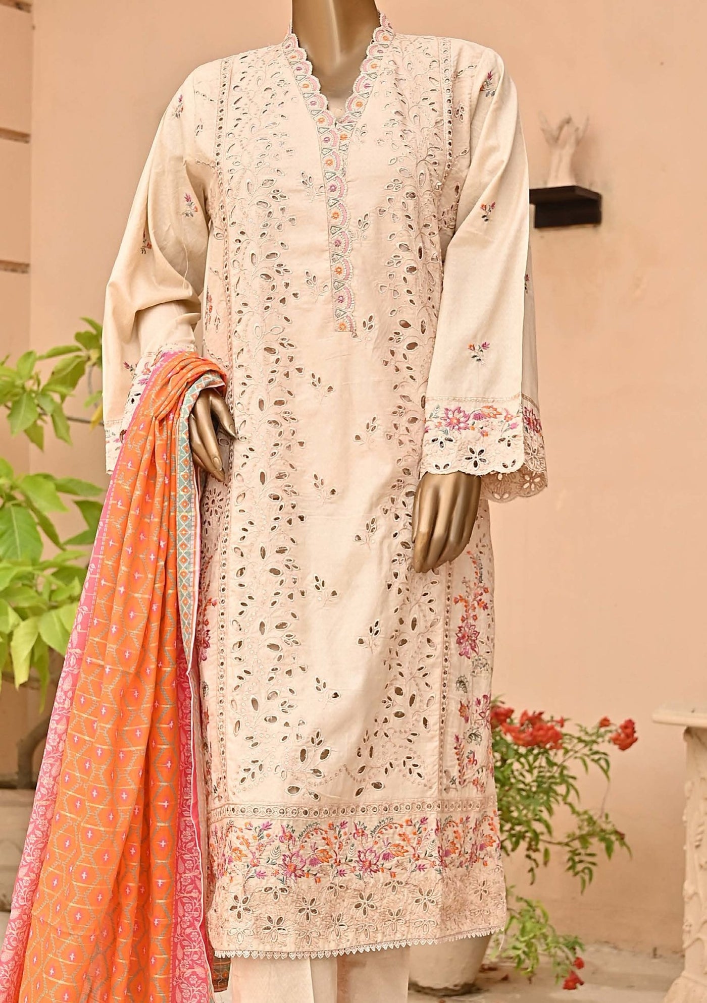 Bin Saeed Embroidered Ready Made Lawn Dress - db23467