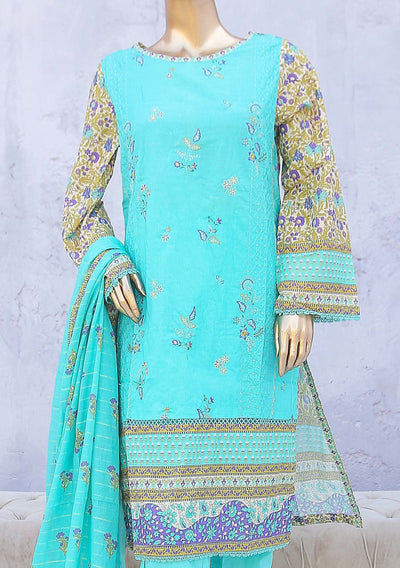 Bin Saeed Ready Made Embroidered Cotton Dress - db24460