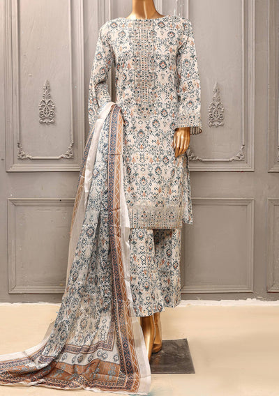 Bin Saeed Ready Made Embroidered Cotton Dress - db24494