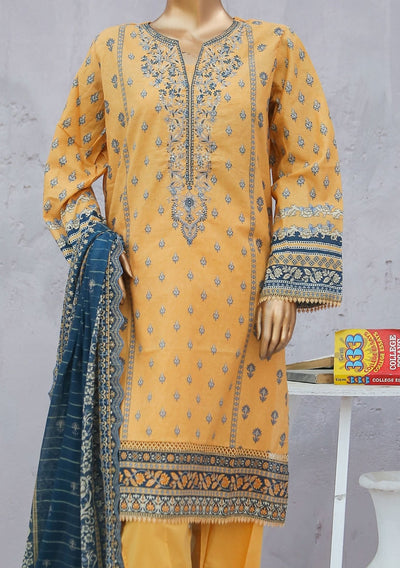 Bin Saeed Ready Made Embroidered Cotton Dress - db24271