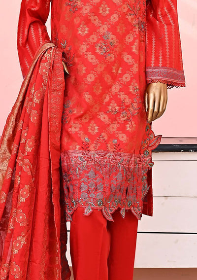 Bin Saeed Ready Made Embroidered Jacquard Dress - db23888