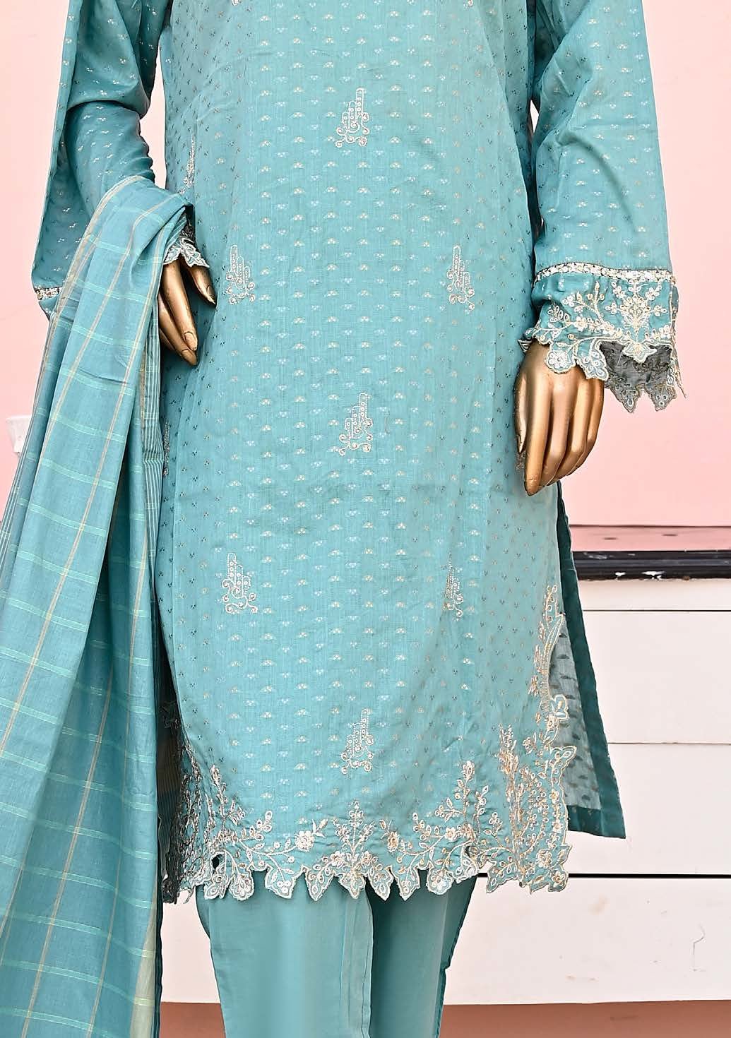 Bin Saeed Ready Made Embroidered Jacquard Dress - db23885 Bin Saeed Ready Made Embroidered Jacquard Dress - db23885