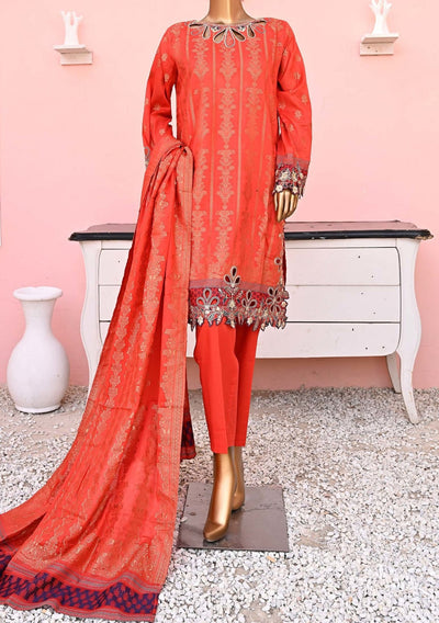 Bin Saeed Ready Made Embroidered Jacquard Dress - db23884