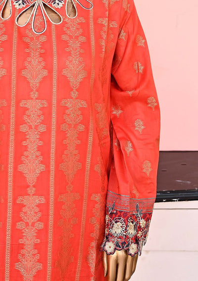 Bin Saeed Ready Made Embroidered Jacquard Dress - db23884