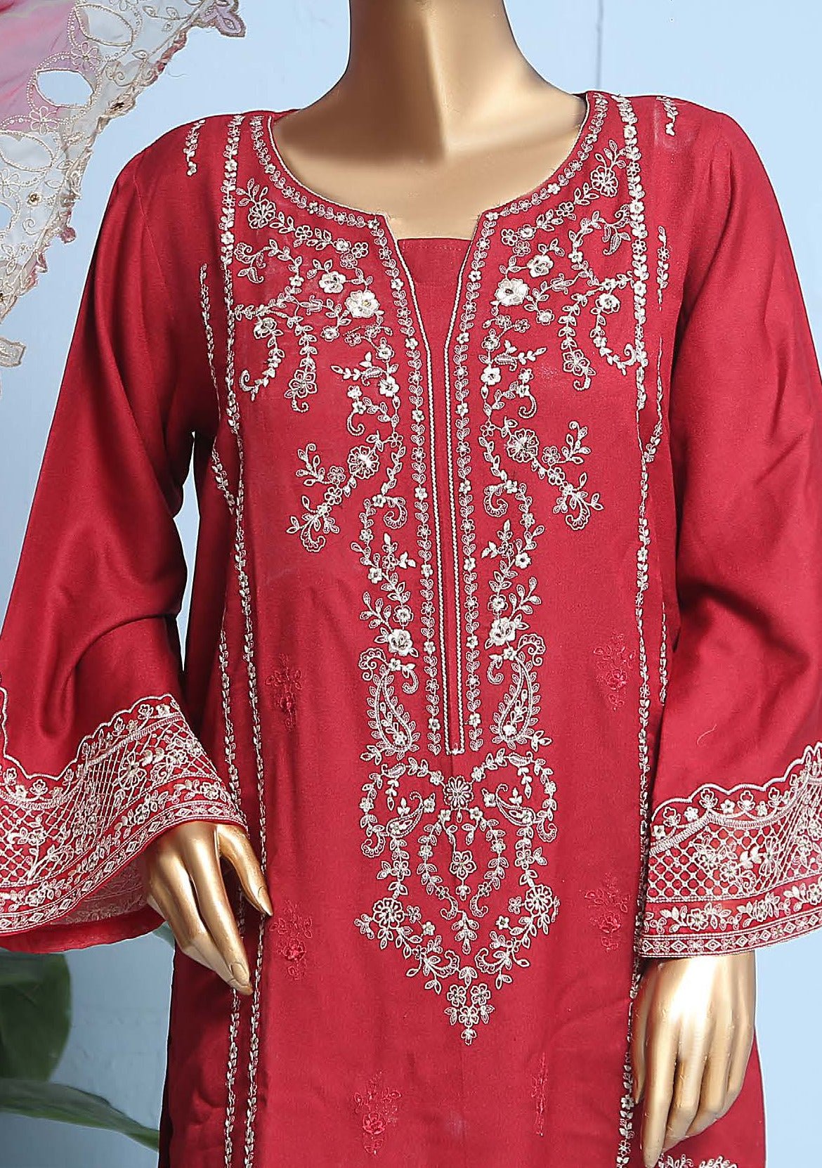 Bin Saeed Ready Made Embroidered Karandi Dress - db23755