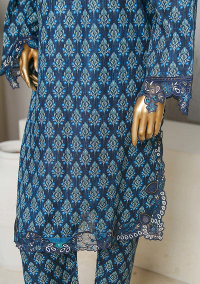 Bin Saeed Ready Made Embroidered Khaddar Dress - db24355