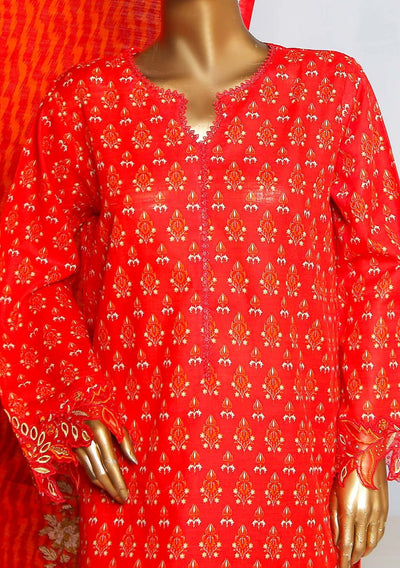 Bin Saeed Ready Made Embroidered Khaddar Dress - db24356