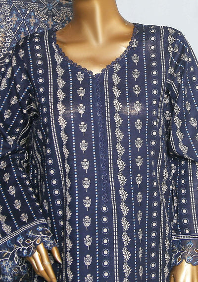 Bin Saeed Ready Made Embroidered Khaddar Dress - db24357