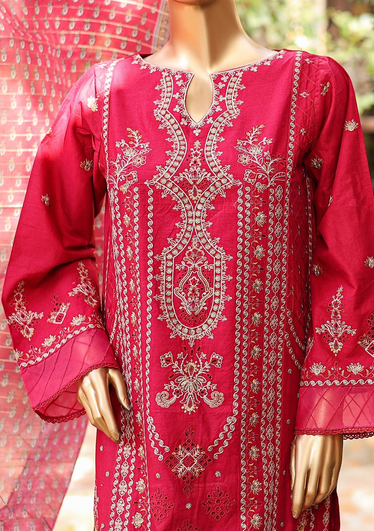 Bin Saeed Ready Made Embroidered Lawn Dress - db25120