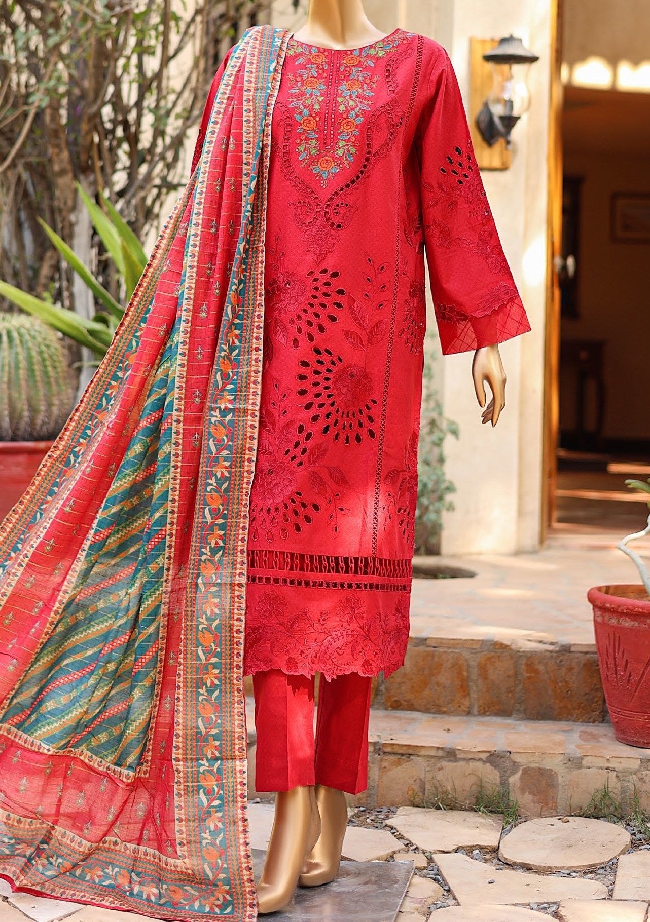 Bin Saeed Ready Made Embroidered Lawn Dress - db25113