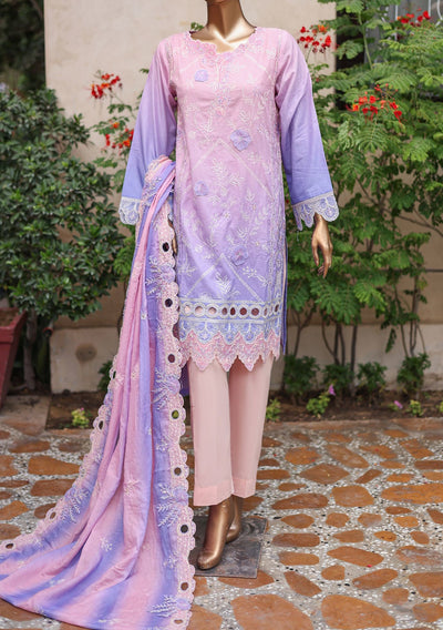 Bin Saeed Ready Made Embroidered Lawn Dress - db25458