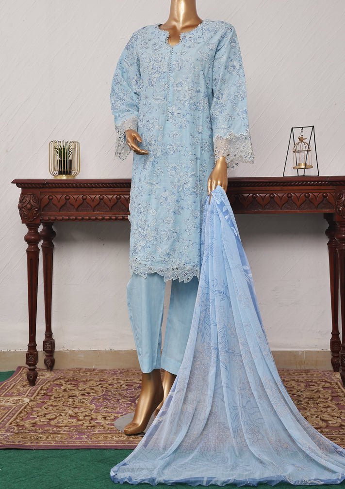 Bin Saeed Ready Made Embroidered Lawn Dress - db25674