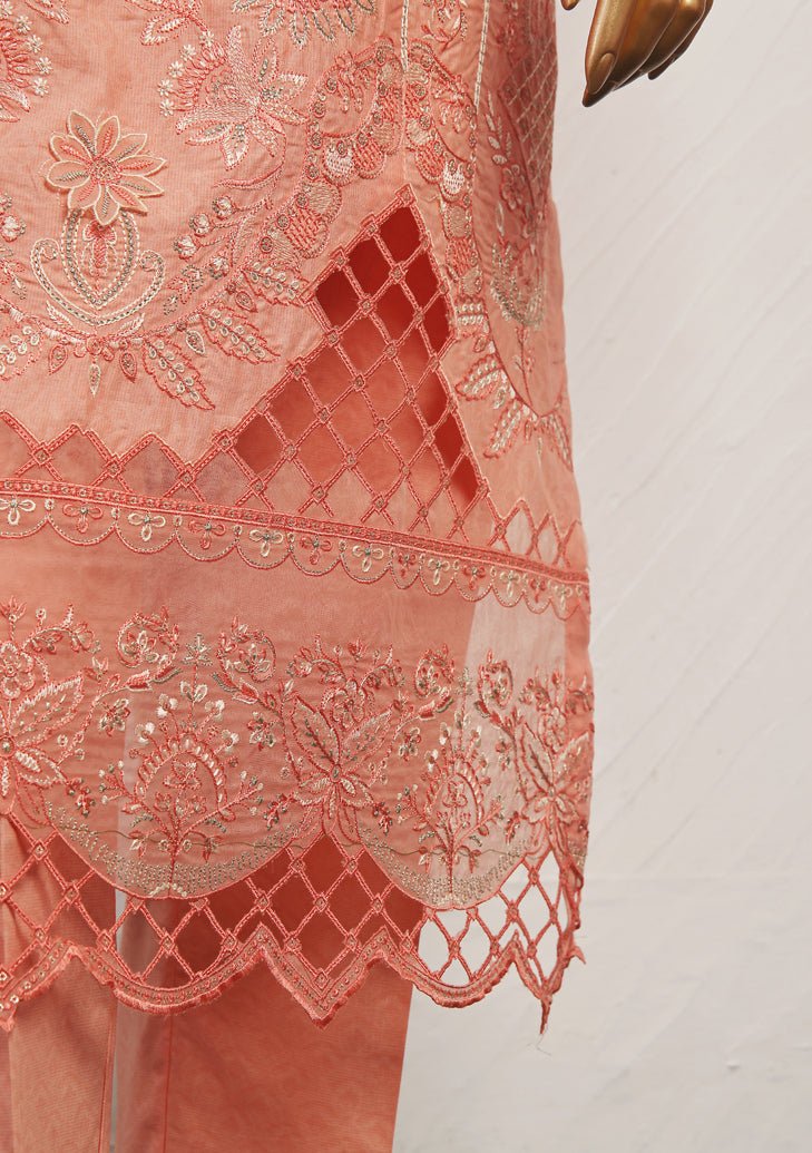 Bin Saeed Festive Ready Made Embroidered Lawn Dress