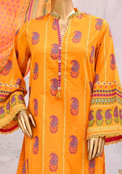 Bin Saeed Ready Made Printed Cotton Dress - db24341