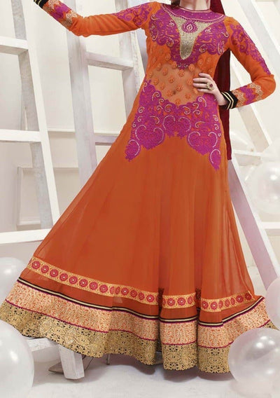Bliss Heavy Designer Georgette Anarkali Style Suit: Deshi Besh.