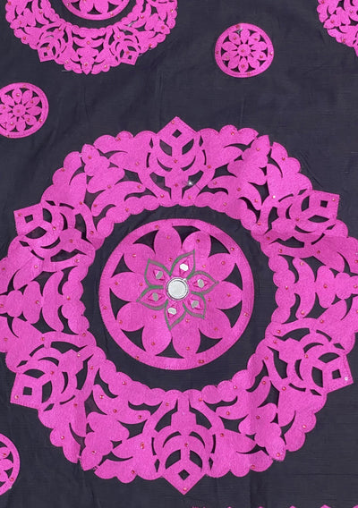Boutique Designer Cut Work Cotton Silk Saree: Deshi Besh.