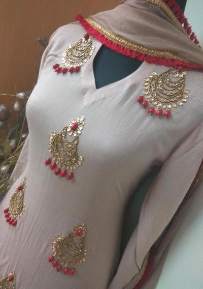 Boutique Designer Georgette Salwar Kameez Suit: Deshi Besh.