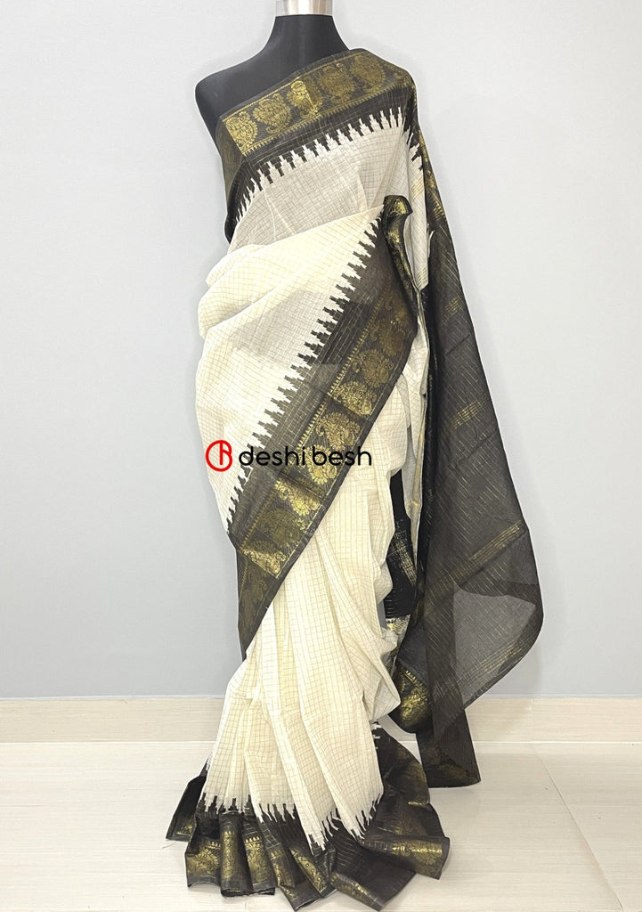 Madurai Sungudi Zari Checks Saree - 10.5 Yards (Veldhari - Self Design) at  Rs 1350/piece | New Items in Madurai | ID: 24869560755