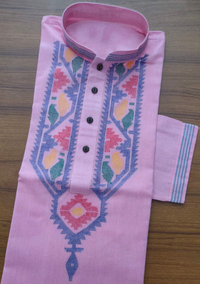 Boutique Designer Jamdani Work Cotton Punjabi - db18812
