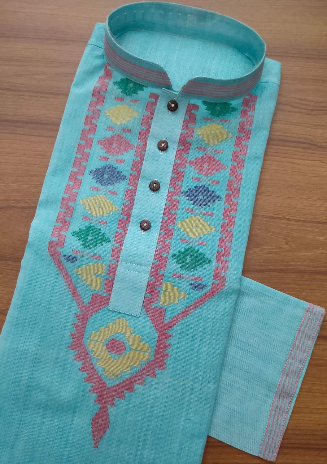 Boutique Designer Jamdani Work Cotton Punjabi - db18811