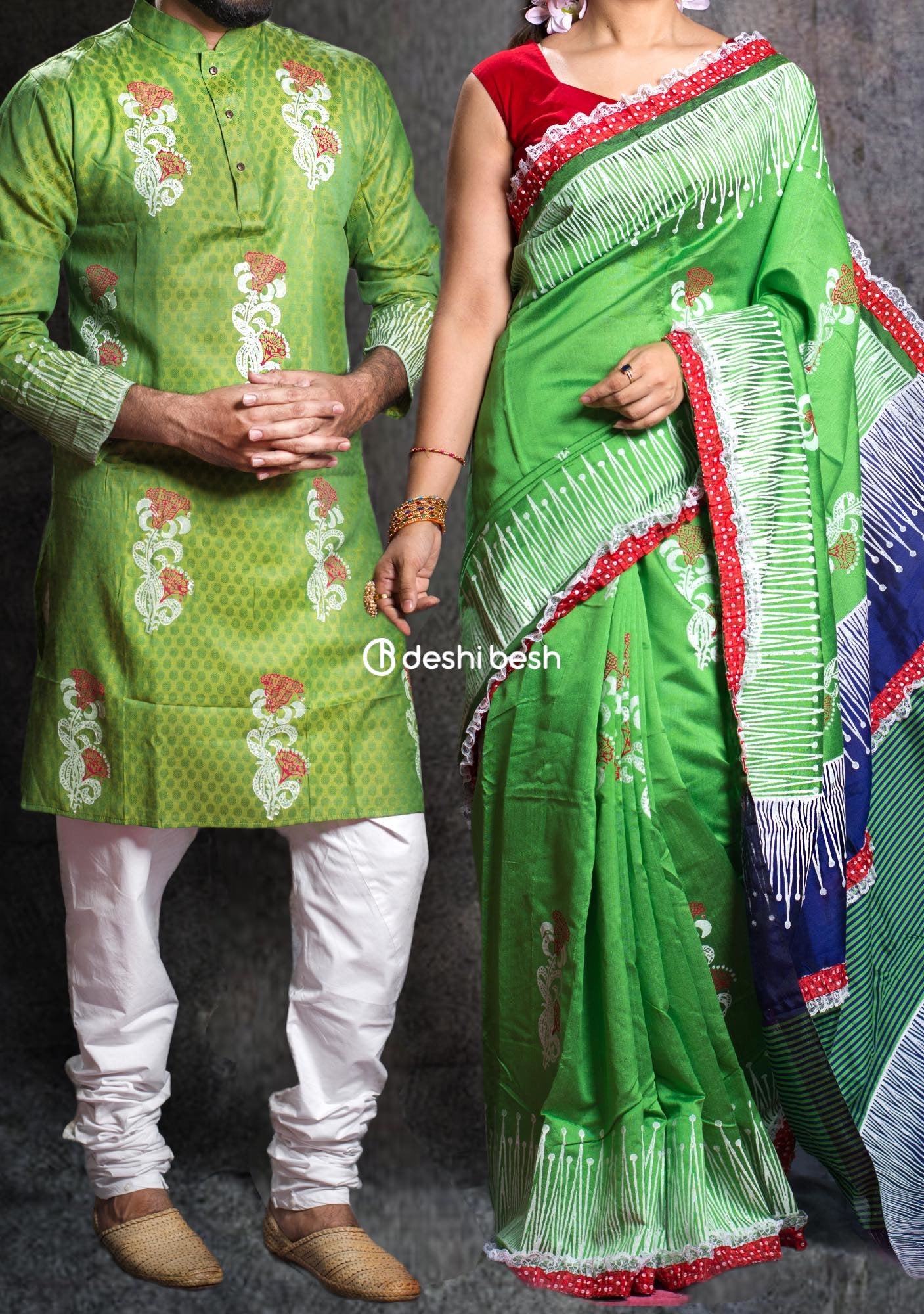 Designer Multi Color Wedding Wear Heavy Work Couple Combo – Amrutamfab