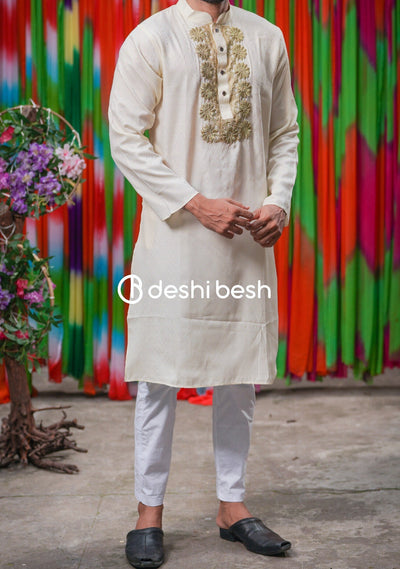 Boutique Designer Occasional Embroidered Punjabi: Deshi Besh.