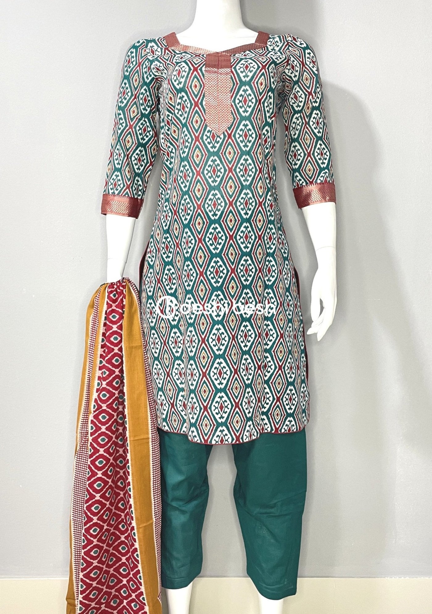 Boutique Designer Printed Soft Cotton Salwar Suit - db19128