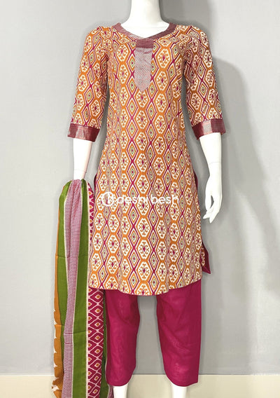 Boutique Designer Printed Soft Cotton Salwar Suit - db19127