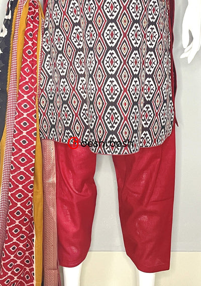 Boutique Designer Printed Soft Cotton Salwar Suit - db19126