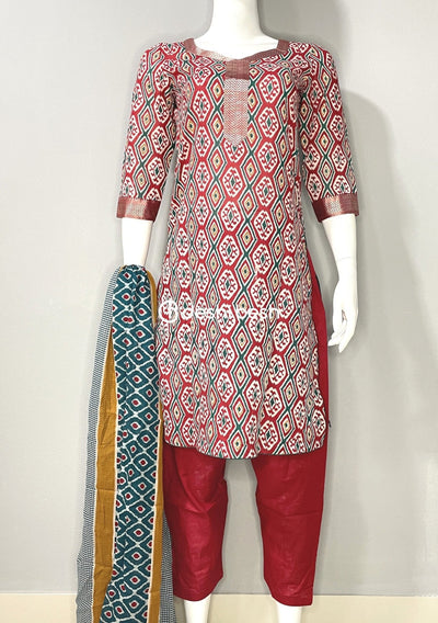 Boutique Designer Printed Soft Cotton Salwar Suit - db19132