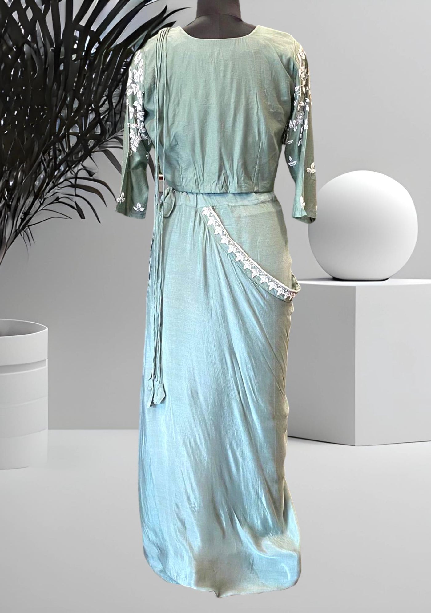 Boutique Designer Ready To Wear Saree Gown - db21904