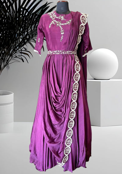 Boutique Designer Ready To Wear Saree Gown - db21909