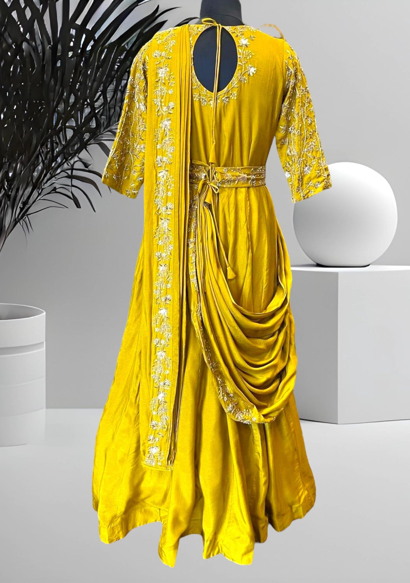 Boutique Designer Ready To Wear Saree Gown - db21901