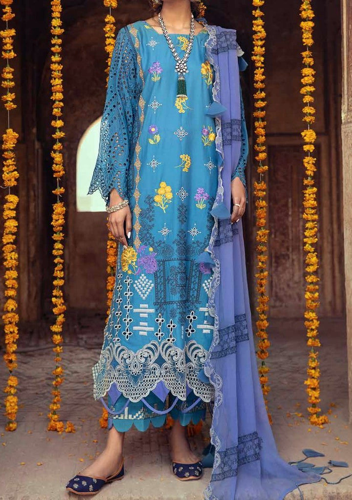 blue lawn dress Sobia Nazir Navy Blue Pakistani Lawn Suit – Design 4A