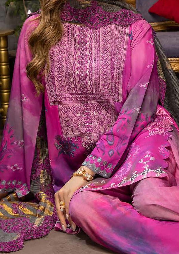 Charizma Embroidered Pakistani Viscose Silk Dress - db16861