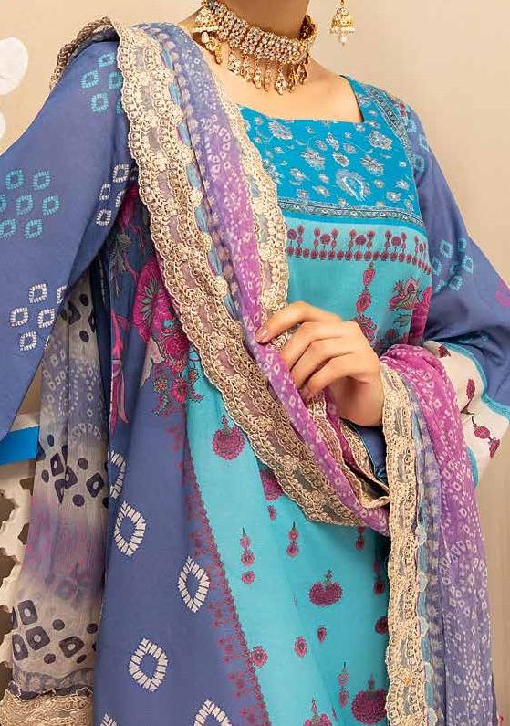 Charizma Signature Chunri Embroidered Pakistani Lawn Dress: Deshi Besh.