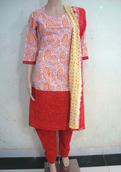 Cotton Everyday Use Salwar Kameez Suit: Deshi Besh.